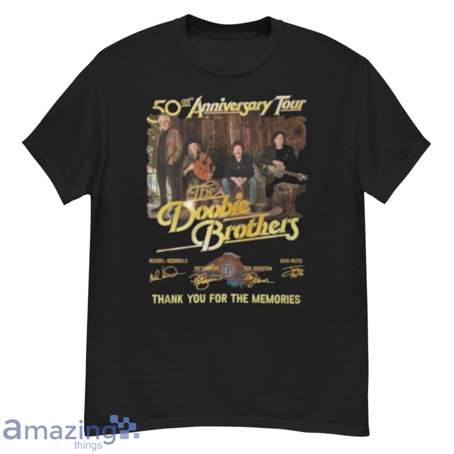 Official 50th Anniversary Tour The Doobie Brothers Thank You For The Memories Shirt image Official 50th Anniversary Tour The Doobie Brothers Thank You For The Memories Shirt Product Photo 2