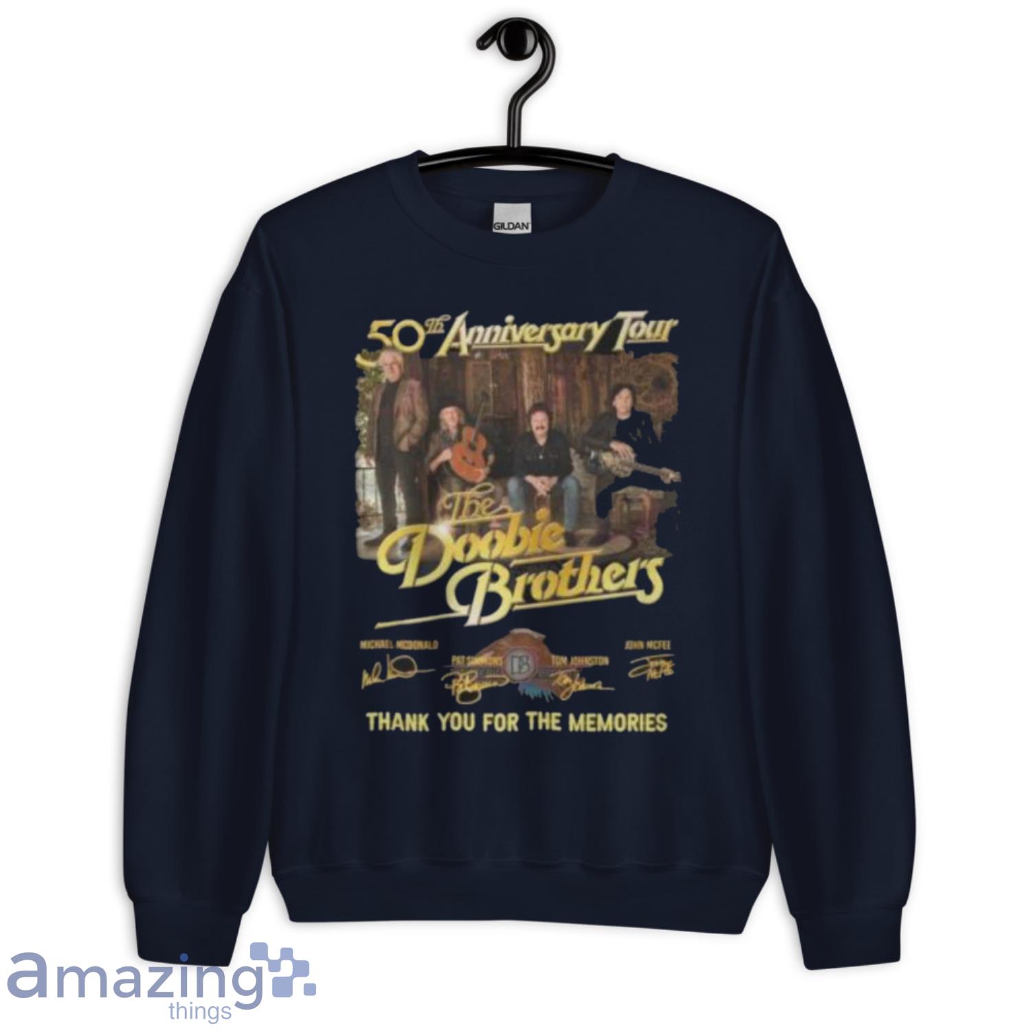 Official 50th Anniversary Tour The Doobie Brothers Thank You For The Memories Shirt image Official 50th Anniversary Tour The Doobie Brothers Thank You For The Memories Shirt Product Photo 5