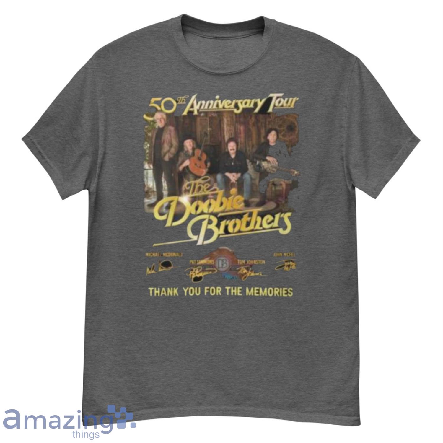 Official 50th Anniversary Tour The Doobie Brothers Thank You For The Memories Shirt Product Photo 1 Official 50th Anniversary Tour The Doobie Brothers Thank You For The Memories Shirt Product Photo 1