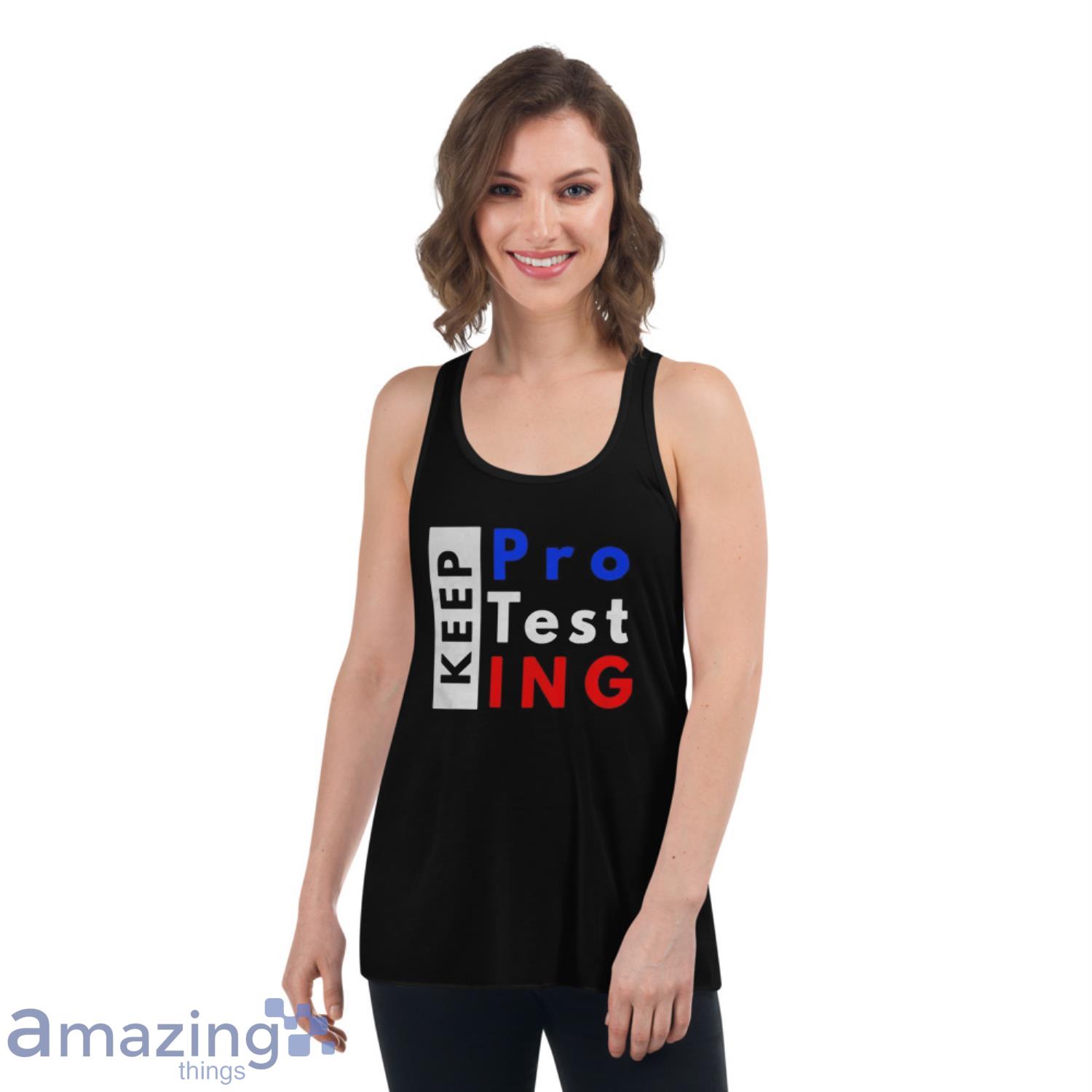 Official Keep Protesting Premium Shirt image Official Keep Protesting Premium Shirt - Womens Flowy Racerback Tank