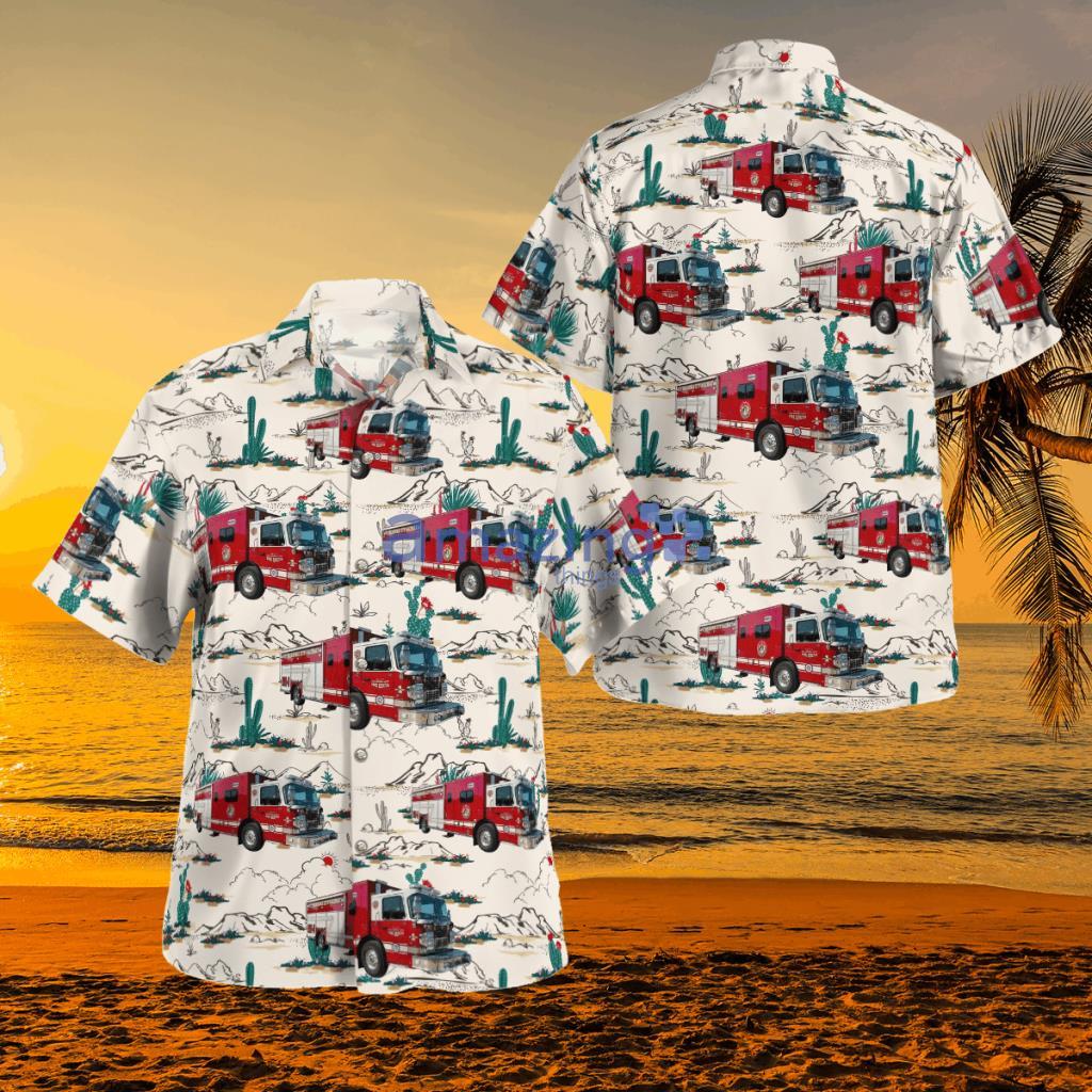 Oklahoma City Fire Department Hawaiian Shirt - BBTT1510BC09 OKLAHOMA CITY FIRE DEPARTMENT HAWAIIAN SHIRT
