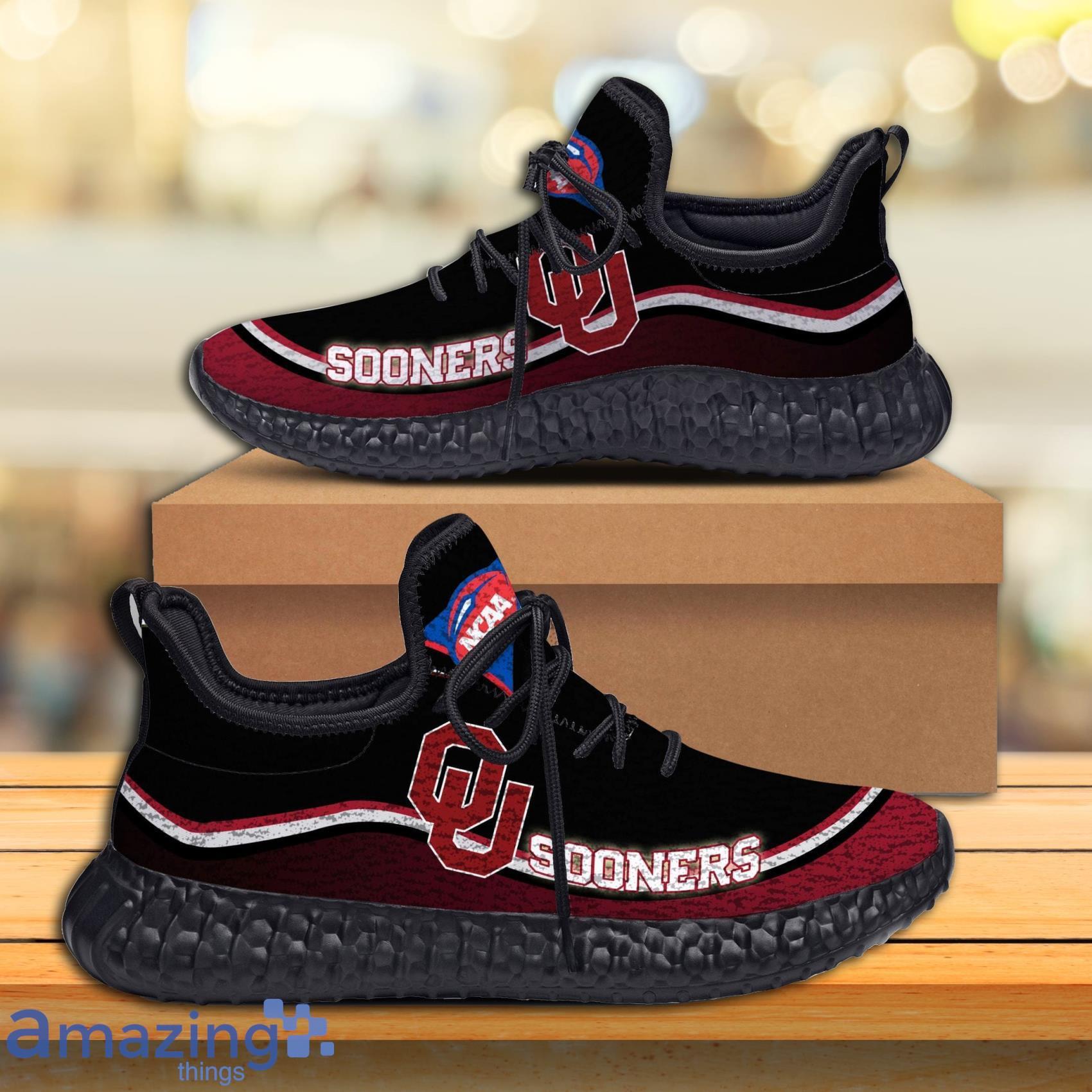 Oklahoma Sooners NCAAF Teams football Black Running Walking Shoes Reze Sneakers Product Photo 1