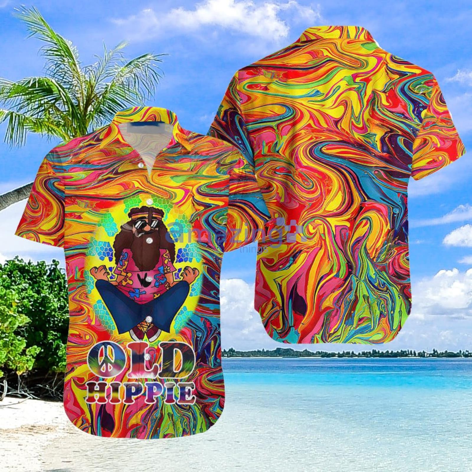 Old Hippie Colorful Aloha Hawaiian Shirt Summer Gift For Men And Women Product Photo 1