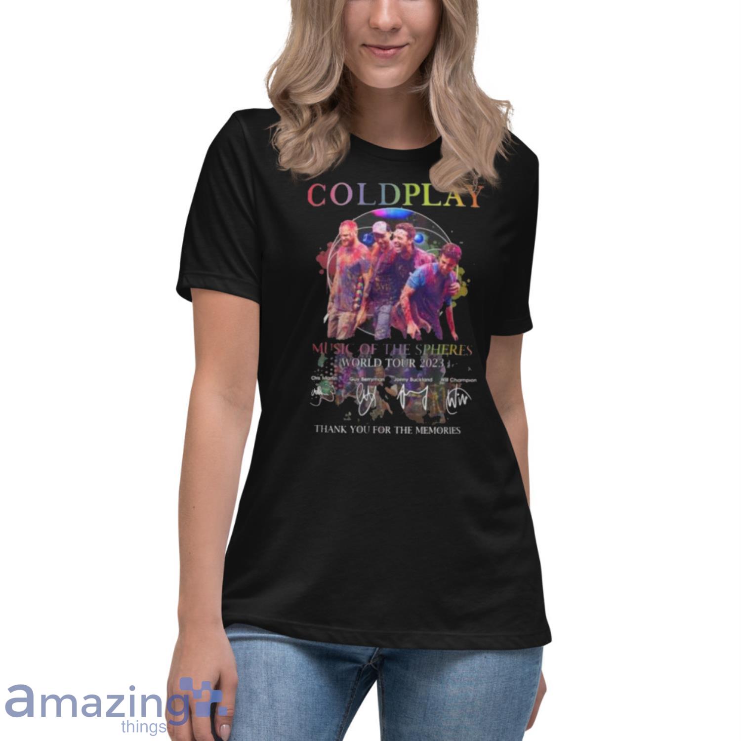 Coldplay Music Of The Spheres World Tour 2023 Thank You For The Memories  T-Shirt - Torunstyle