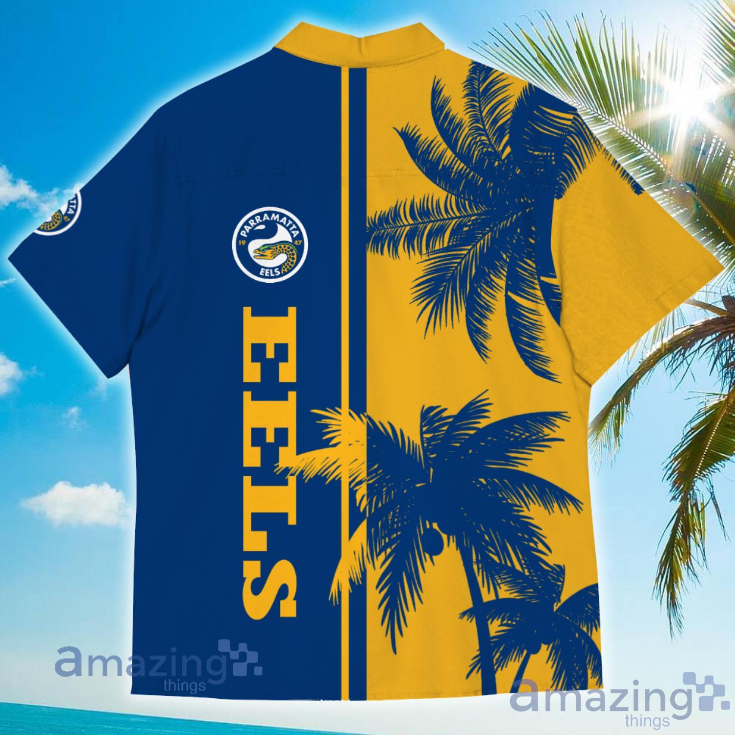 Parramatta Eels CoConut Vintage Hawaiian Shirt For Men And Women image Parramatta Eels CoConut Vintage Hawaiian Shirt For Men And Women Product Photo 3