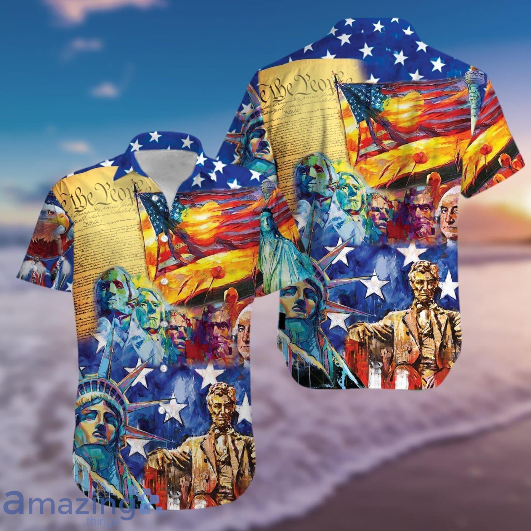 Nfl Dallas Cowboys Hawaiian Shirt American Flag Independence Day 4th Of July