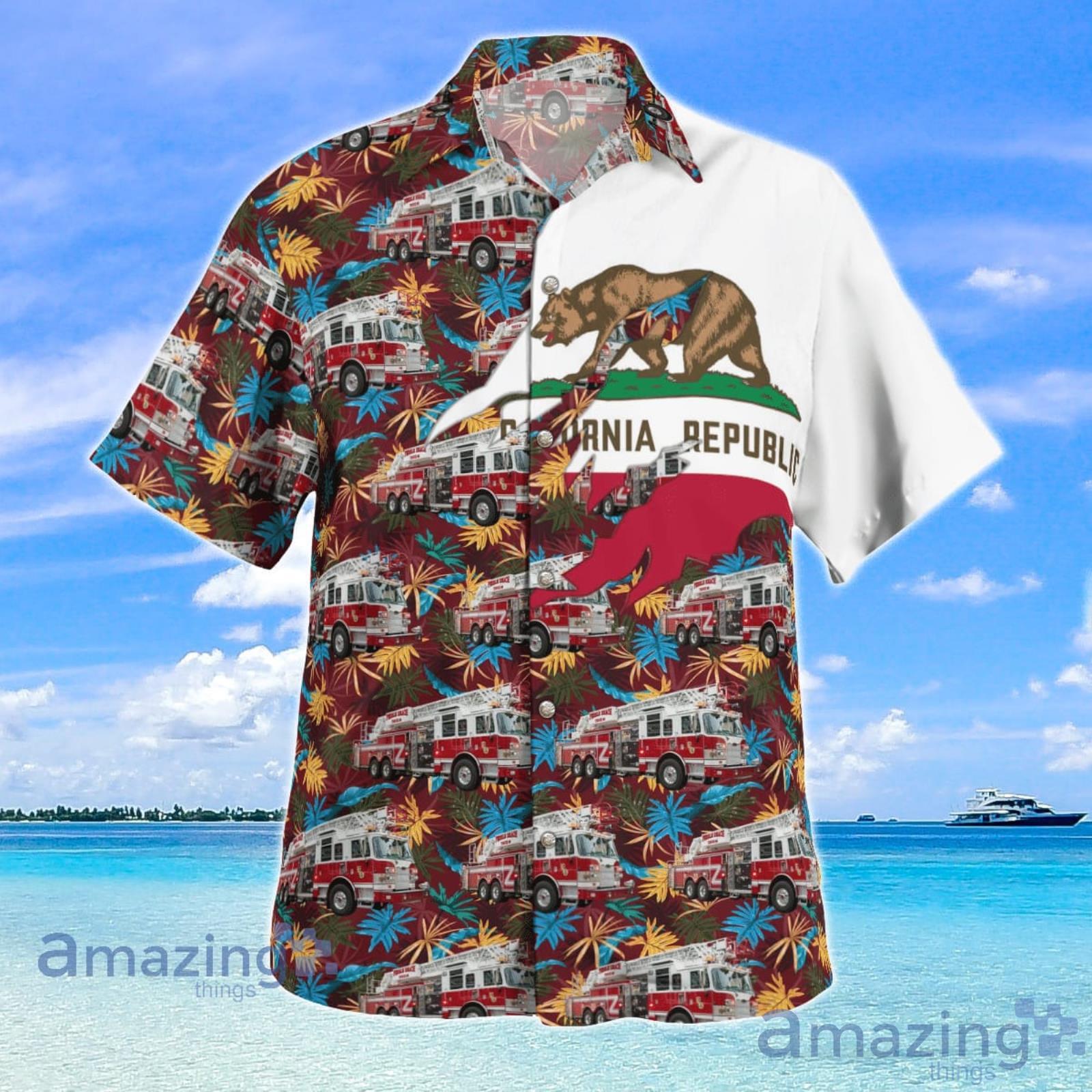 Pebble Beach Community Services DistrictCAL FIRE Hawaiian Shirt Summer Gift For Men And Women image Pebble Beach Community Services DistrictCAL FIRE Hawaiian Shirt Summer Gift For Men And Women Product Photo 2