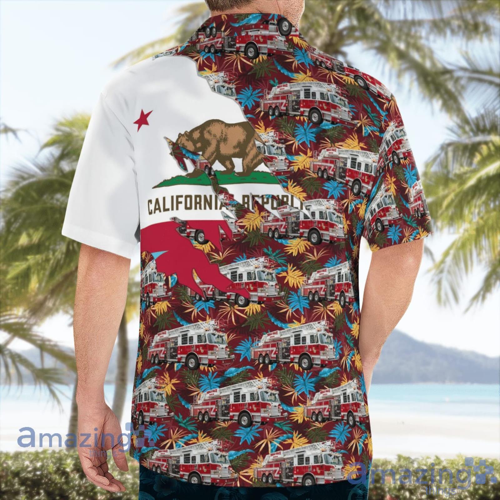 Pebble Beach Community Services DistrictCAL FIRE Hawaiian Shirt Summer Gift For Men And Women image Pebble Beach Community Services DistrictCAL FIRE Hawaiian Shirt Summer Gift For Men And Women Product Photo 4