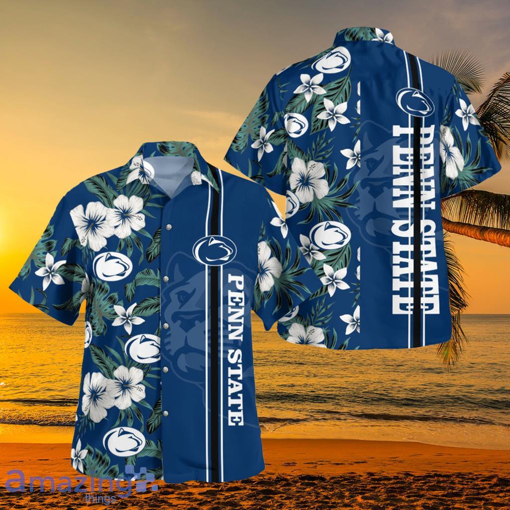 Penn State Nittany Lions Logo Tropical Hawaiian Shirt - Penn State Nittany Lions Logo Tropical Hawaiian Shirt