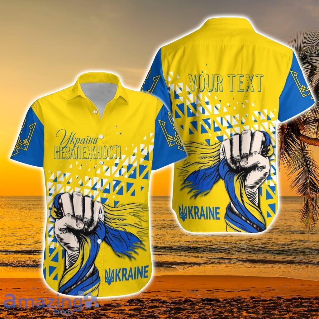 Personalised Ukraine 31st Independence Anniversary Hawaiian Shirt - Personalised Ukraine Hawaiian Shirt 31st Independence Anniversary LT7_7450