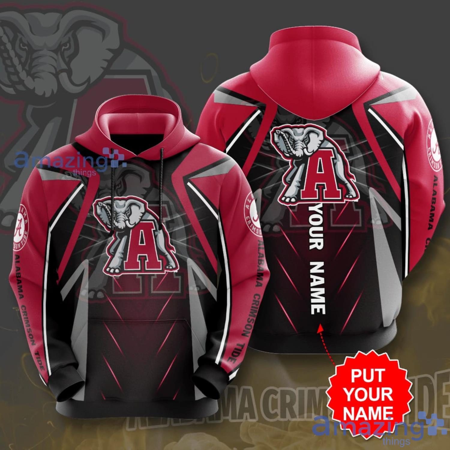 Personalized Alabama Crimson Tide 3D Hoodie Sport Lover Gift Product Photo 1 Personalized Alabama Crimson Tide 3D Hoodie Sport Lover Gift Product Photo 1