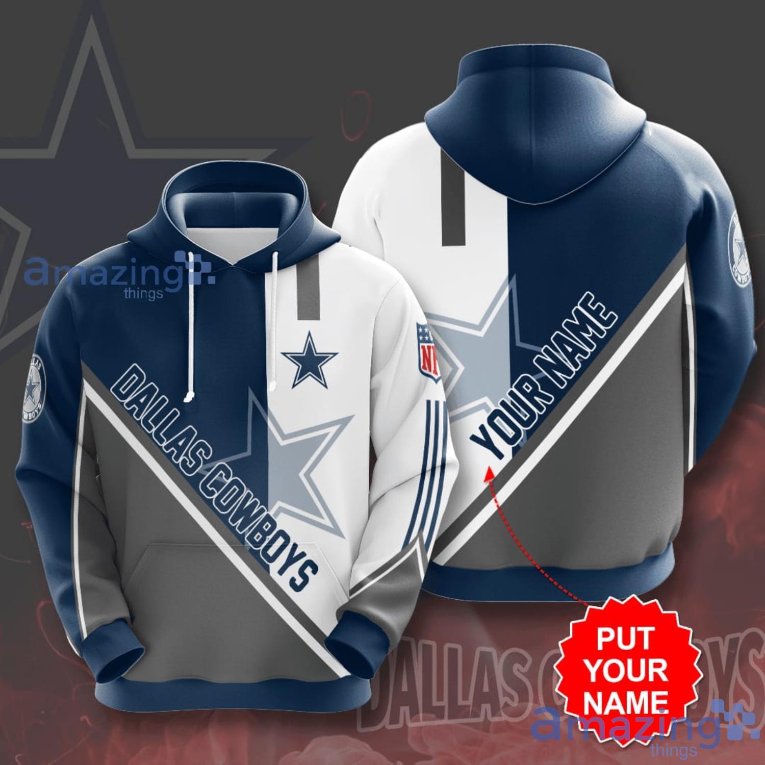 Personalized Dallas Cowboys 3D Hoodie For Fans