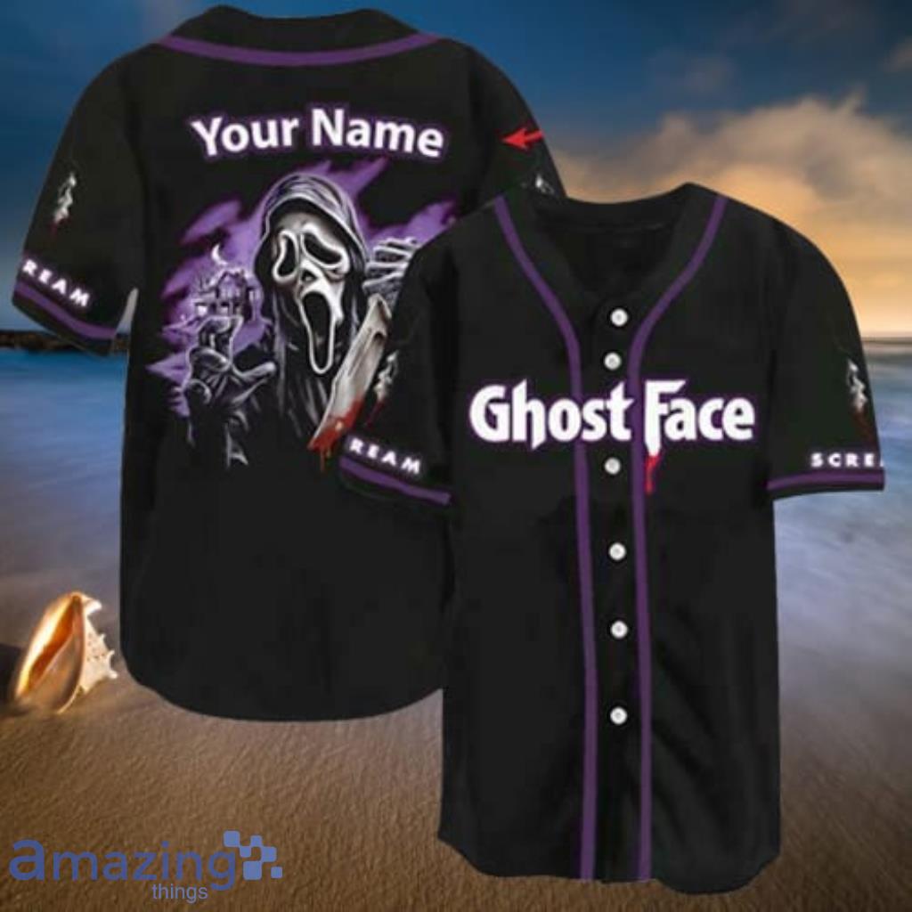 Personalized No You Hang Up Horror Ghostface Baseball Jersey Shirt US SIZE