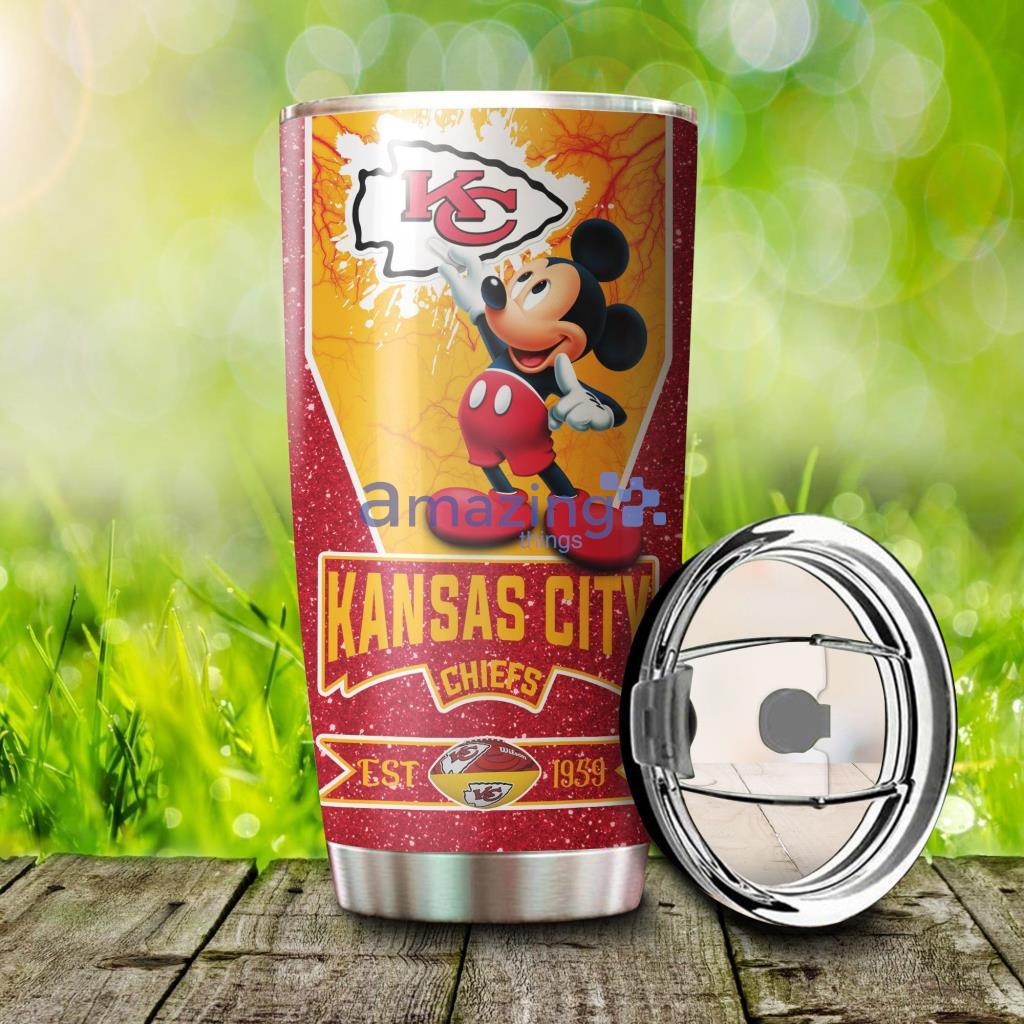Personalized Kansas City Chiefs Mickey Mouse Tumbler
