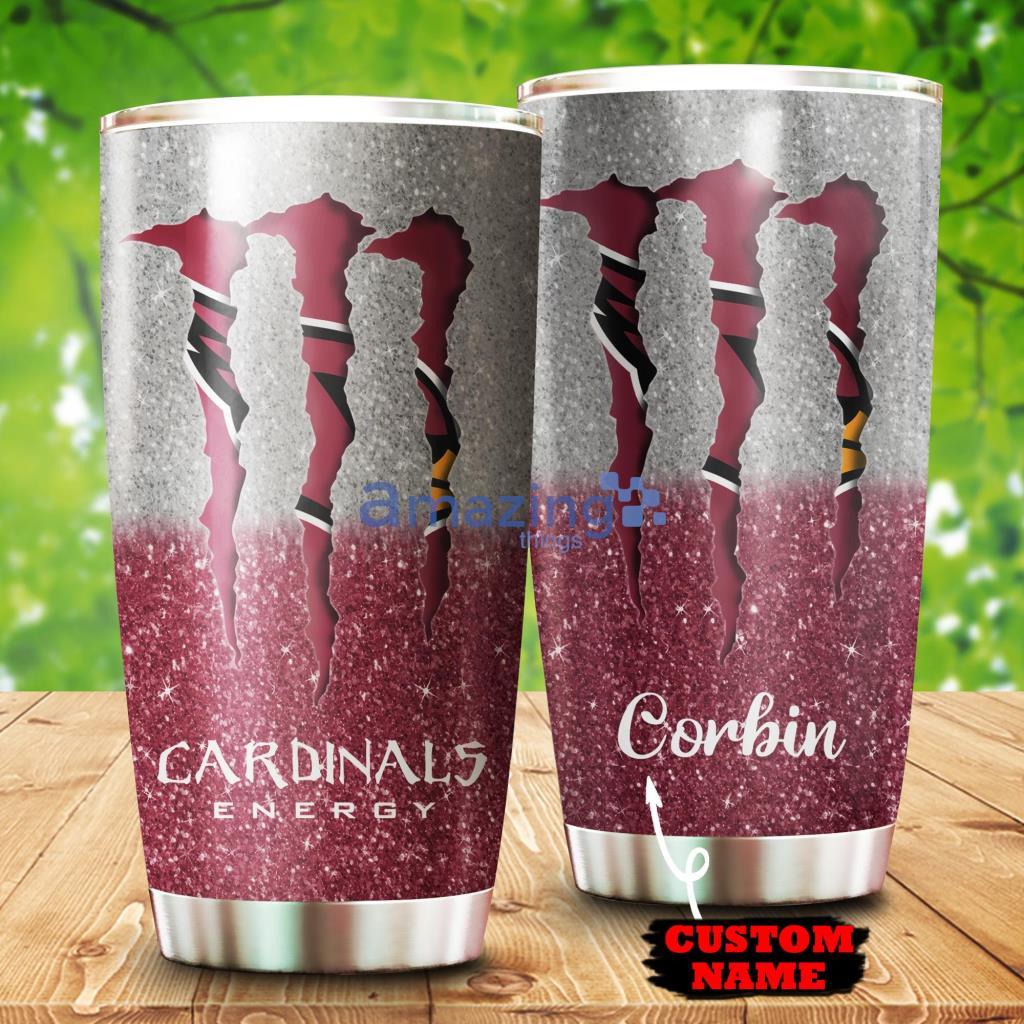 Personalized Monter Custom Name Tumbler Arizona Cardinals NFL - 1
