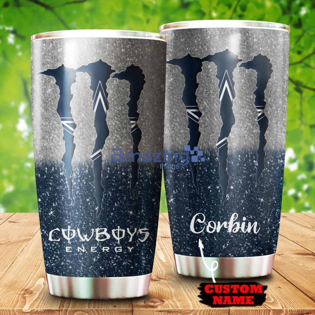 Personalized Monter Custom Name Tumbler Dallas Cowboys NFL - 1