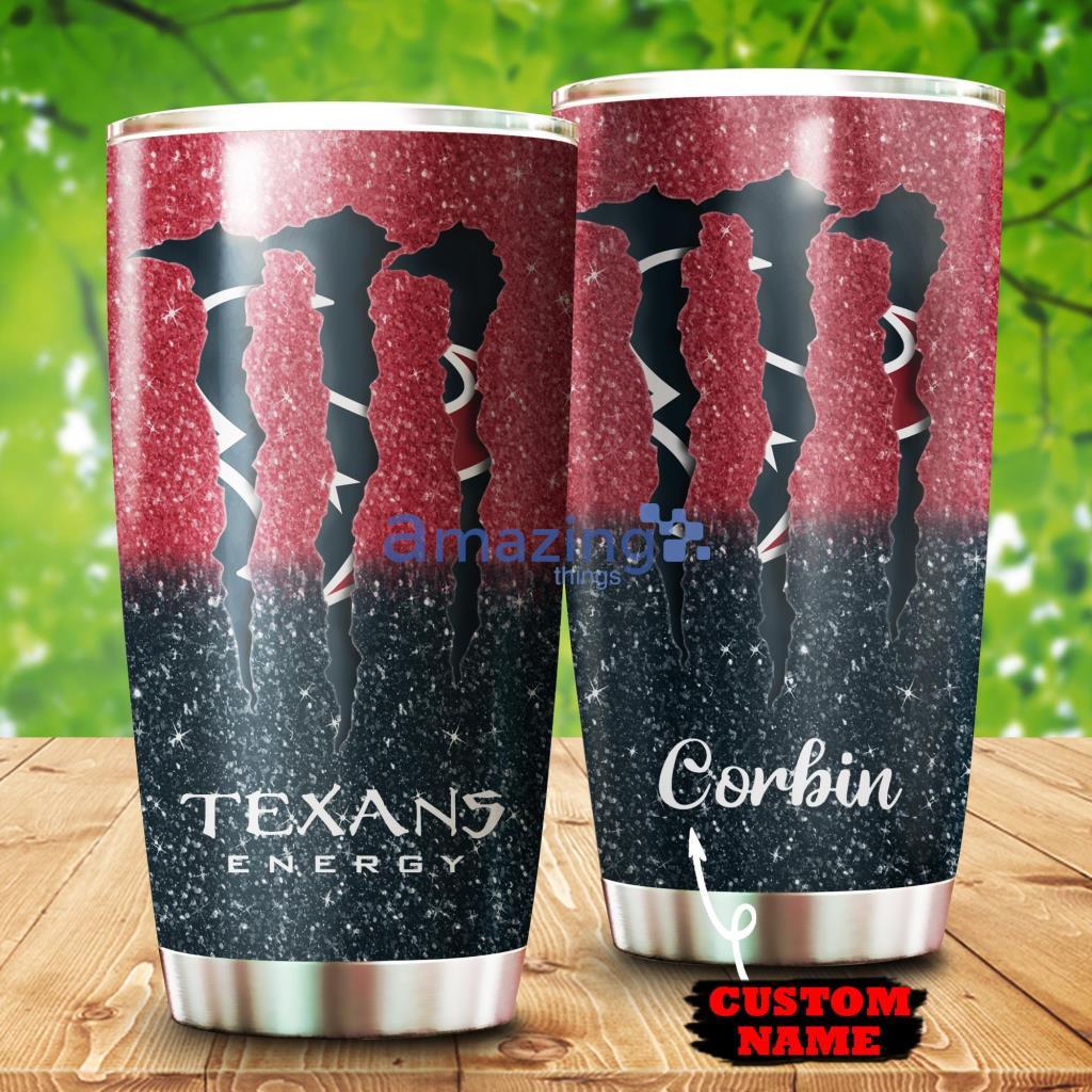 Personalized Monter Custom Name Tumbler Houston Texans NFL - 1