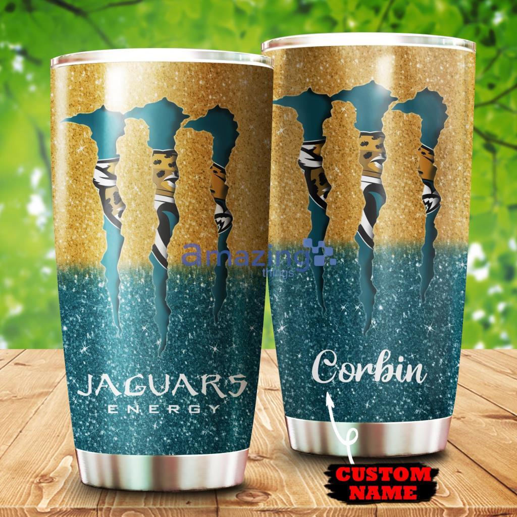 Personalized Monter Custom Name Tumbler Jacksonville Jaguars NFL - 1