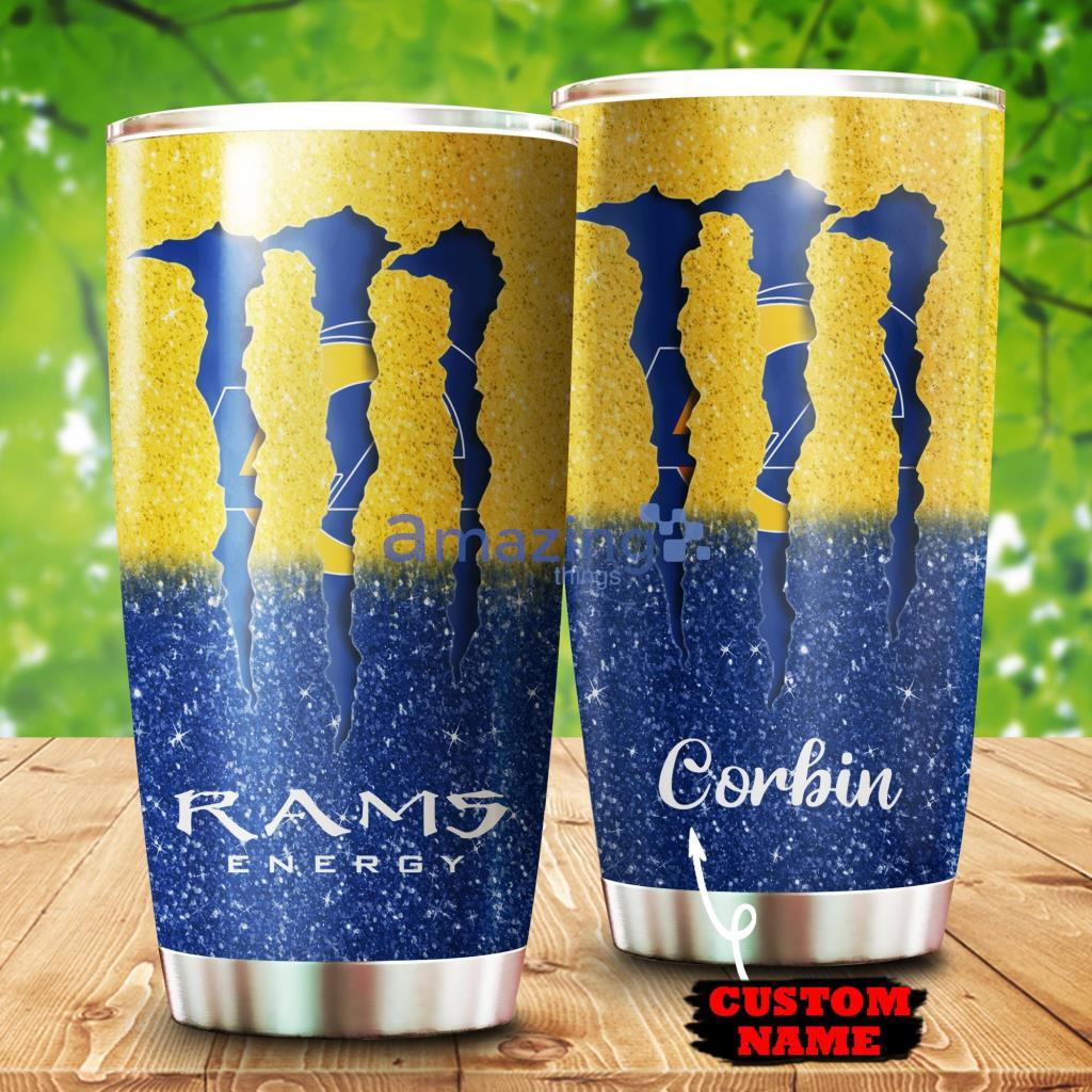 Personalized Monter Custom Name Tumbler Los Angeles Rams NFL - 1