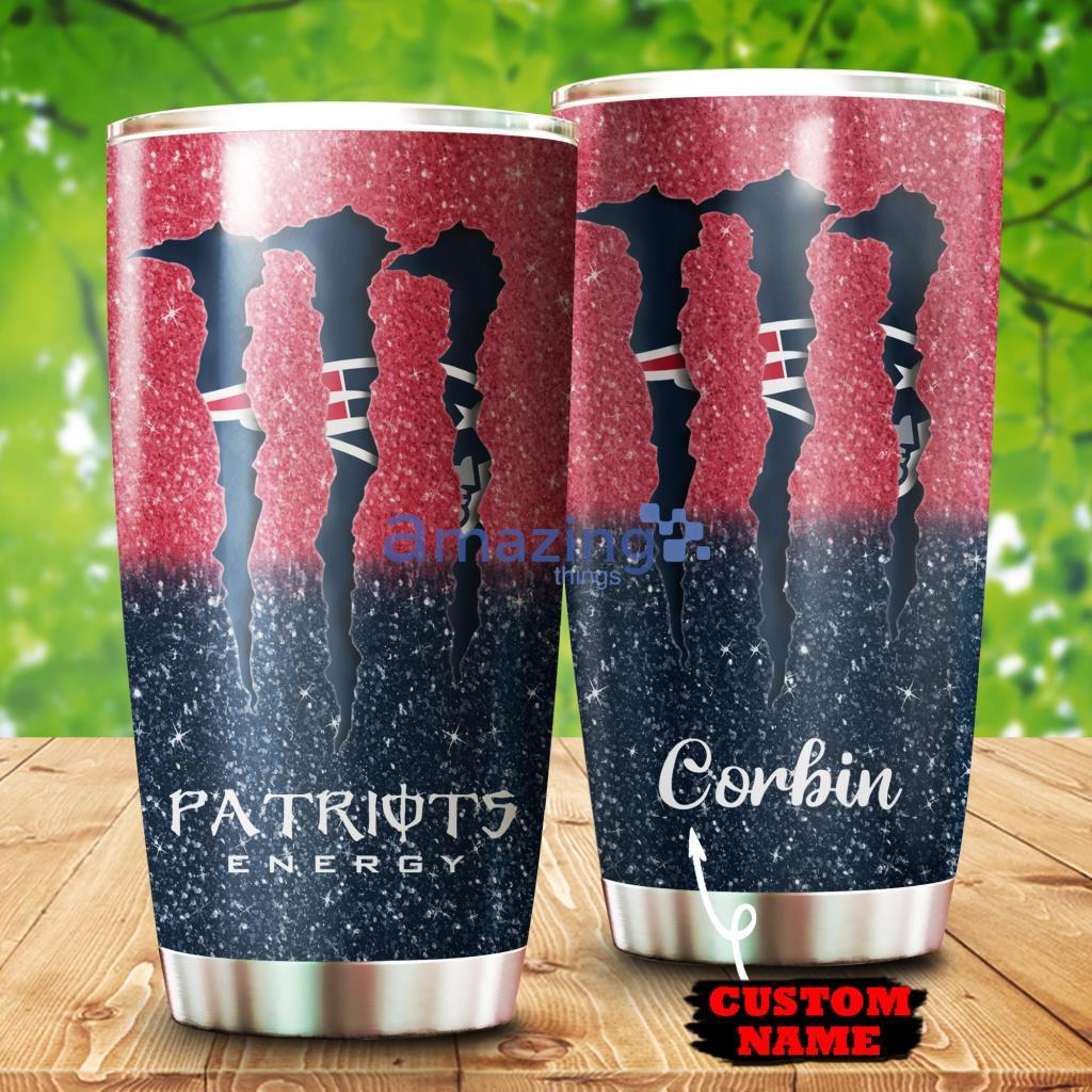Personalized Monter Custom Name Tumbler New England Patriots NFL - 1