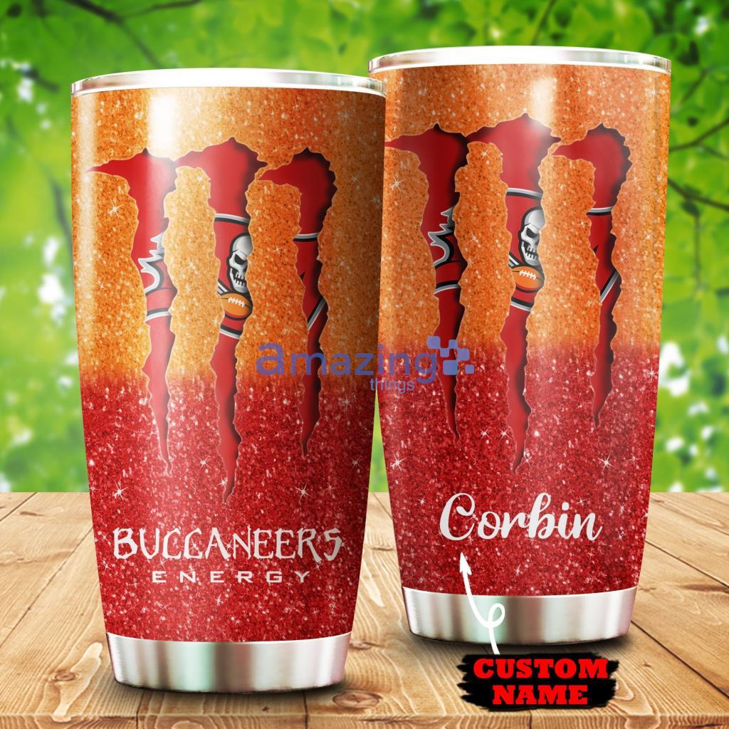 Personalized Monter Custom Name Tumbler Tampa Bay Buccaneers NFL - 1