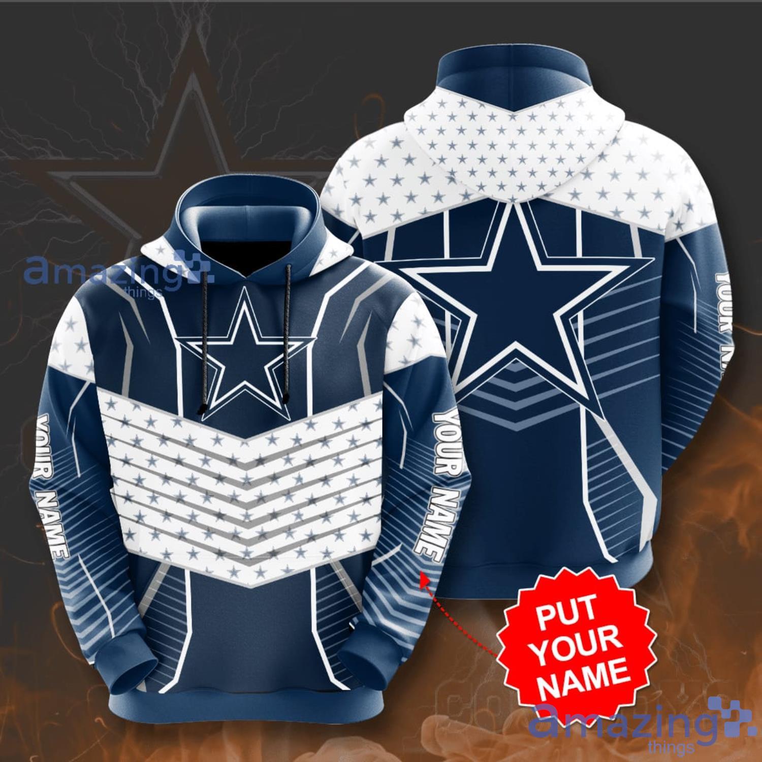 Personalized Name Dallas Cowboys 3D Hoodie Dallas Cowboys Fans Gift