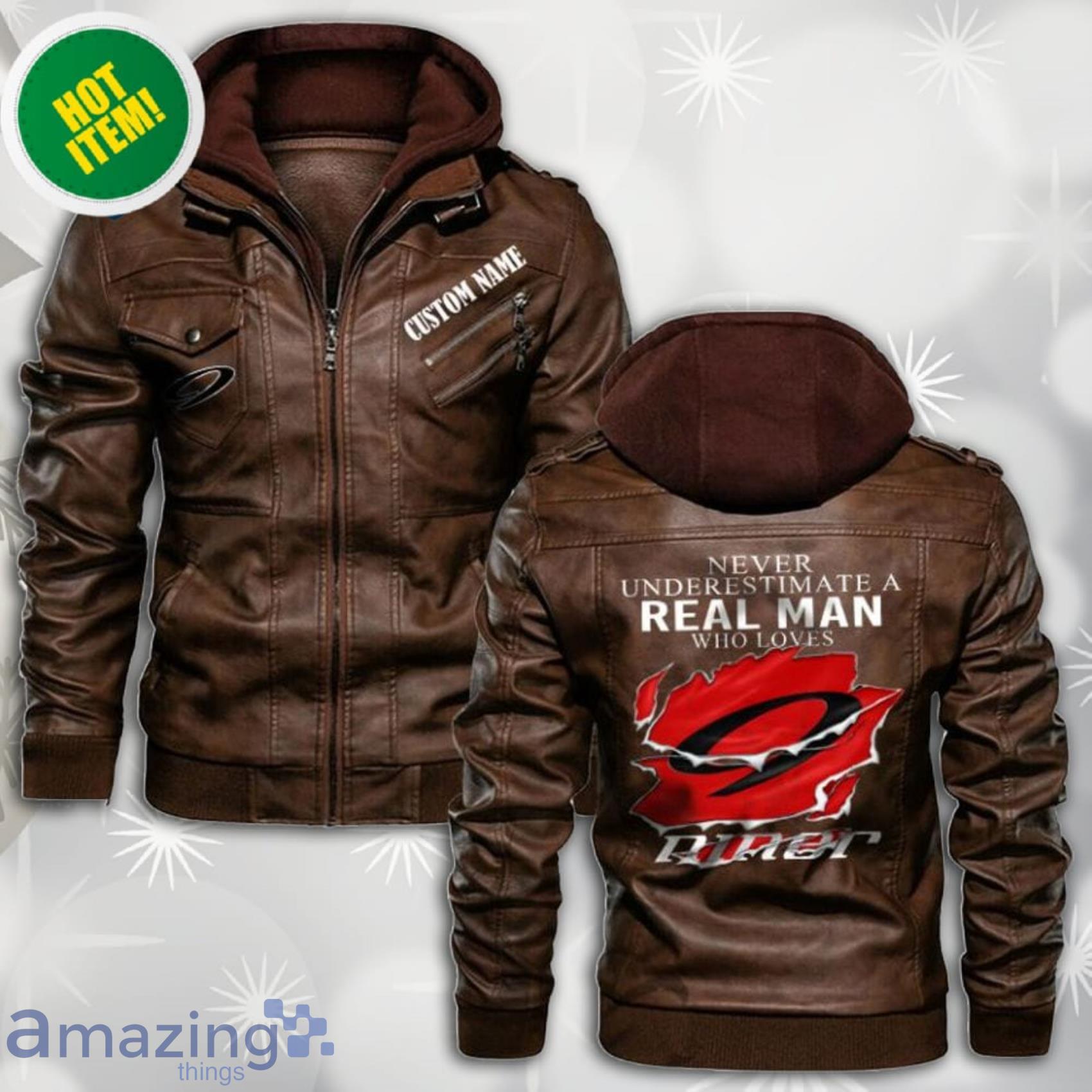 Personalized Name Never Underestimate A Real Man Who Loves Niner Bikes Leather Jacket Product Photo 1