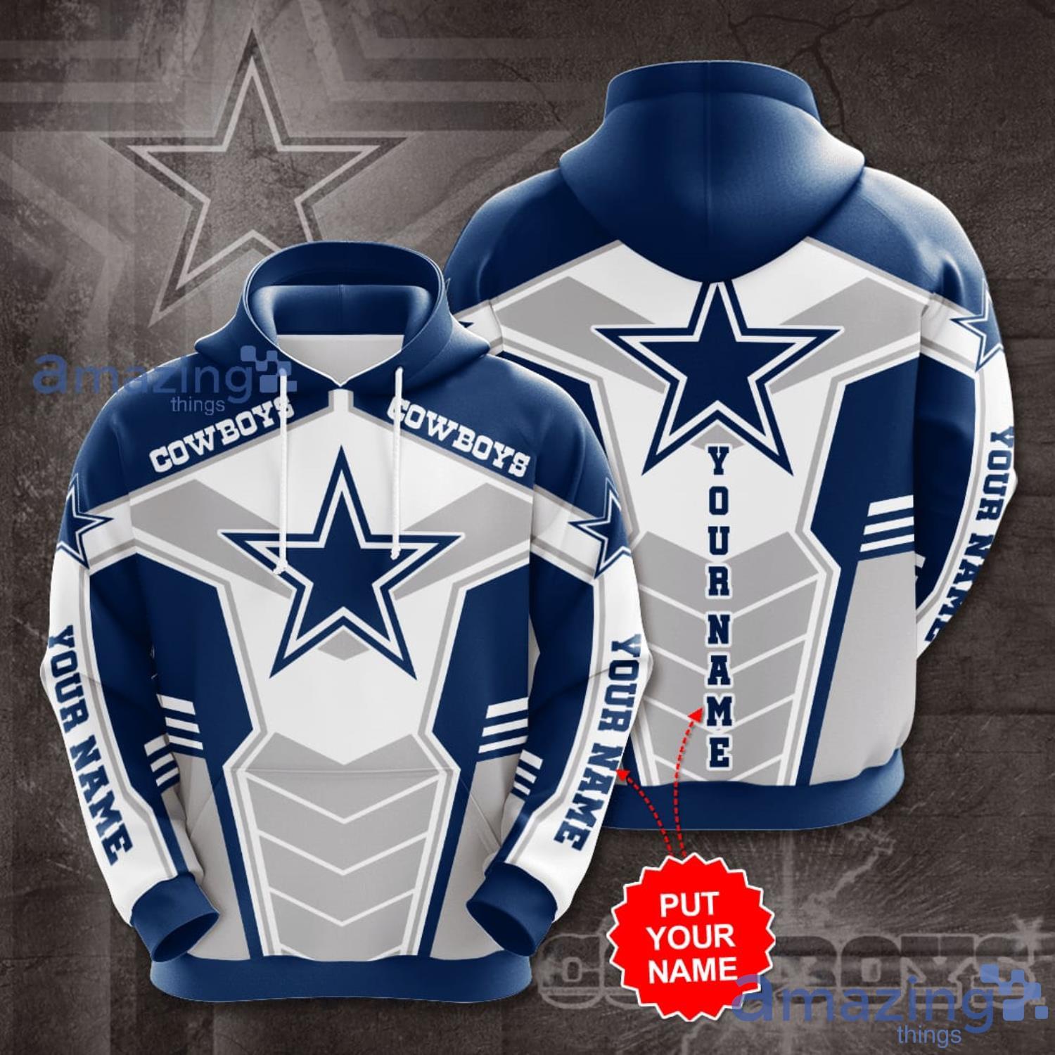 Personalized Name Sport Team Dallas Cowboys 3D Hoodie