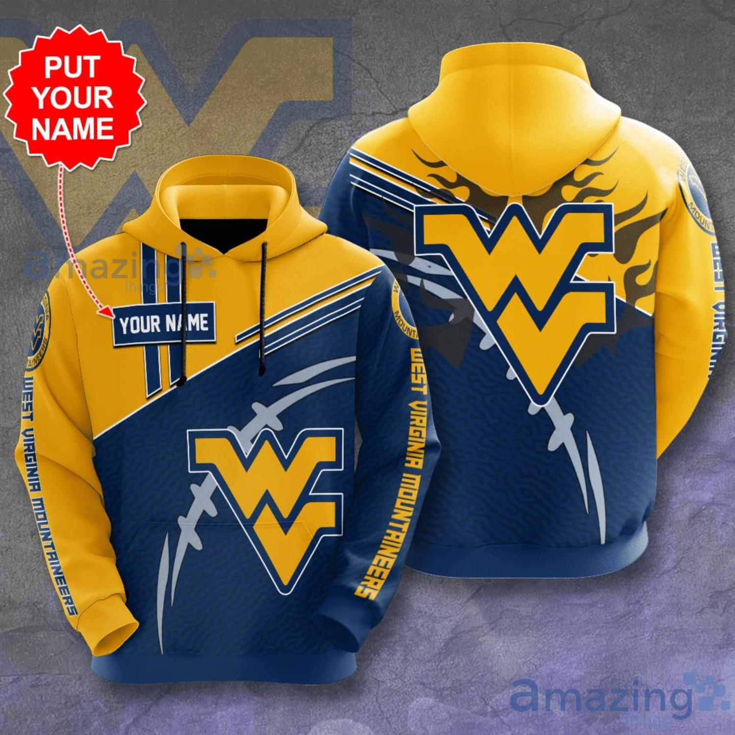 Personalized Name West Virginia Mountaineer All Over Print 3D Hoodie Product Photo 1