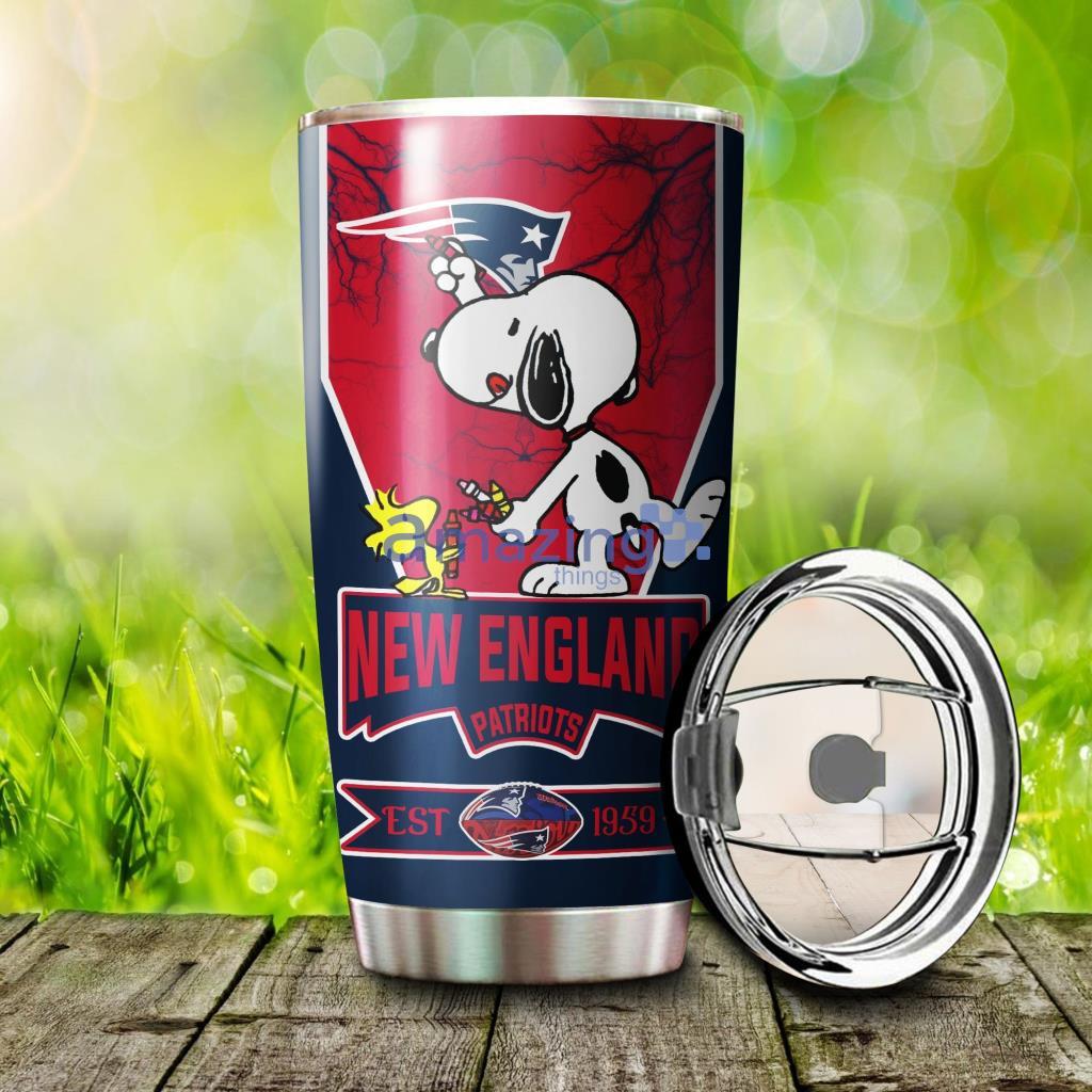 Personalized New England Patriots Snoopy  Tumbler - 3