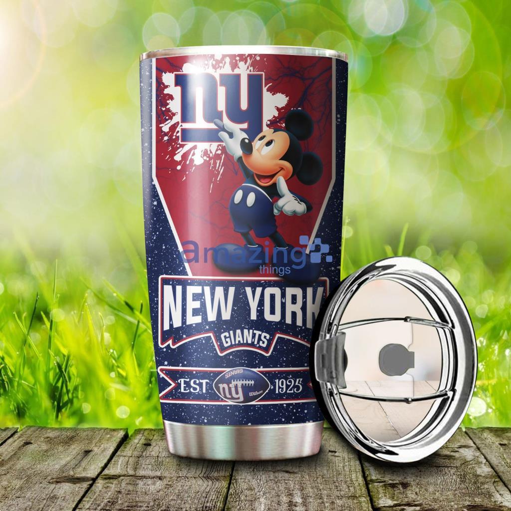 Personalized New York Giants Mickey Mouse  Tumbler - 3