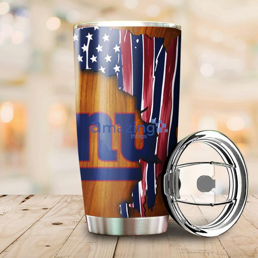 Personalized New York Giants Wood Tumbler Product Photo 1
