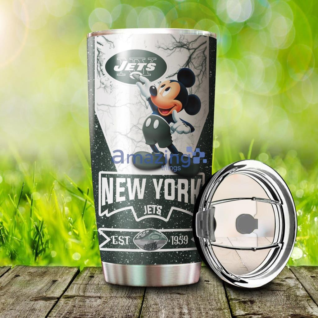 Personalized New York Jets Mickey Mouse  Tumbler - 3