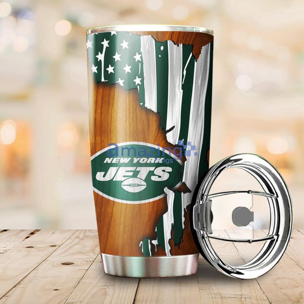 Personalized New York Jets Wood  Tumbler - 3
