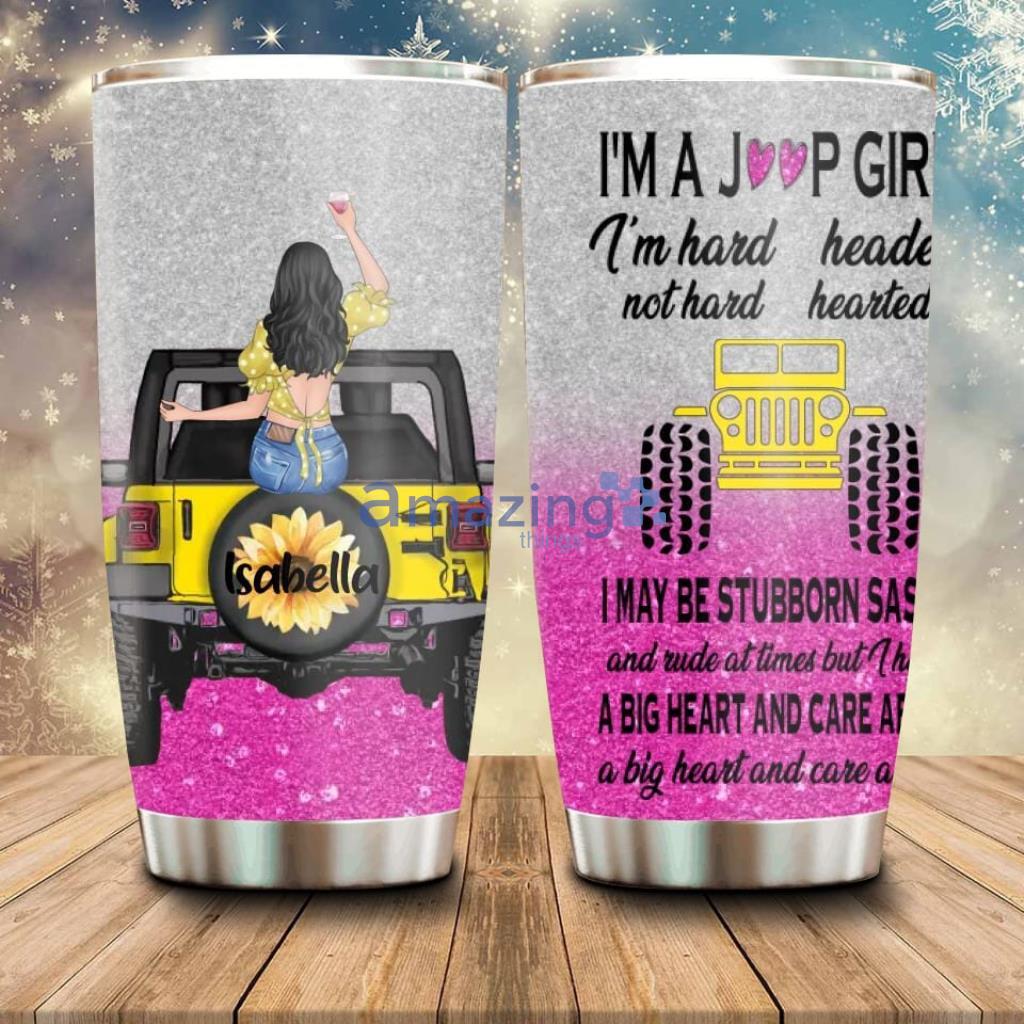 Personalized Off-Road Girl Tumbler Gift Idea For Off-Road Lover - Custom Personalized Off-Road Girl Tumbler - Gift Idea For Off-Road Lover - I'm Hard Headed Not Hard Hearted_6779
