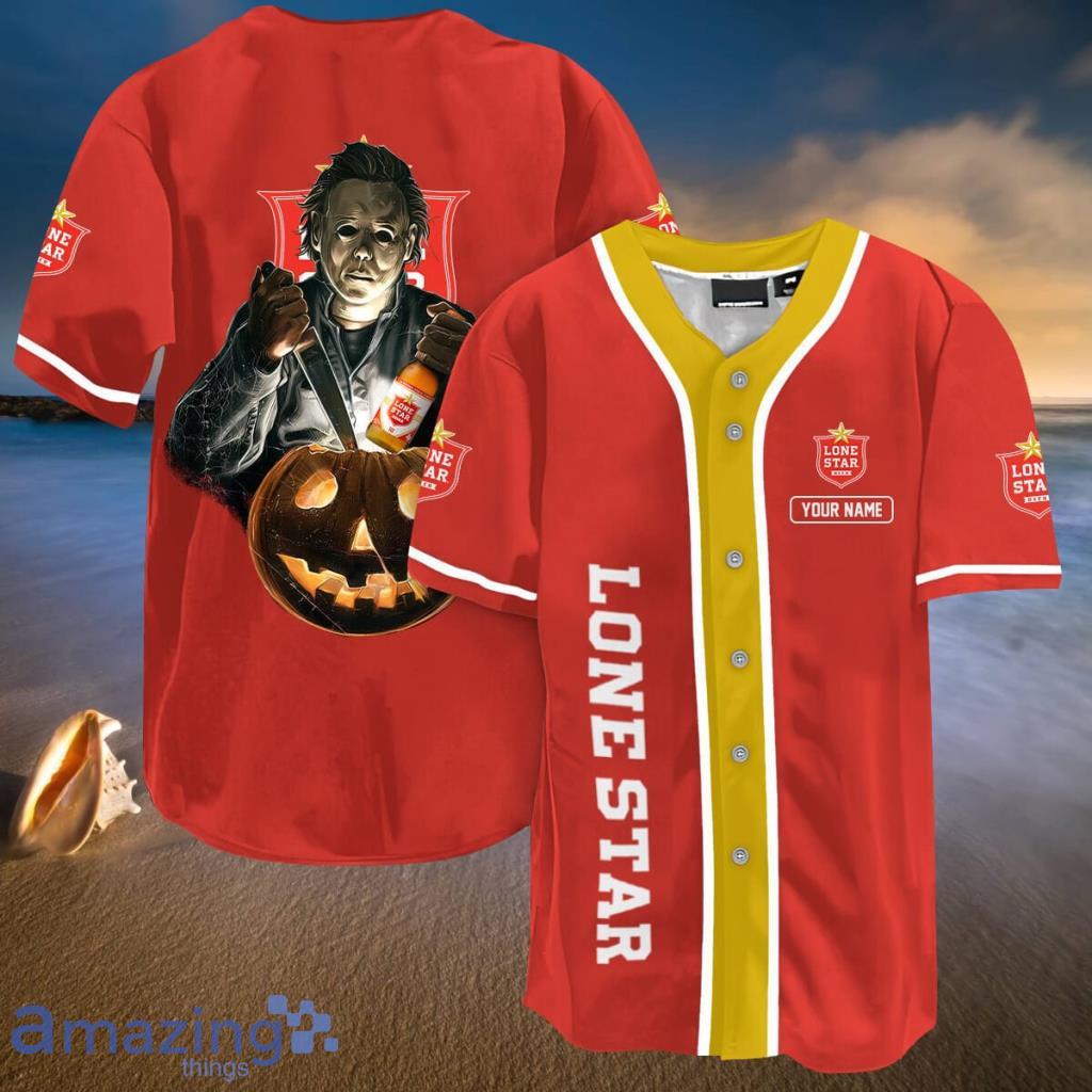 Personalized Scary Michael Myers Pumpkin Lone Star Baseball Jersey Shirt - Personalized Scary Michael Myers Pumpkin Lone Star Baseball Jersey Shirt Personalized Scary Michael Myers Pumpkin Lone Star Baseball Jersey Shirt - Personalized Scary Michael Myers Pumpkin Lone Star Baseball Jersey Shirt