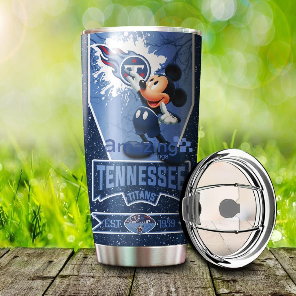 Personalized Tennessee Titans Mickey Mouse  Tumbler - 3