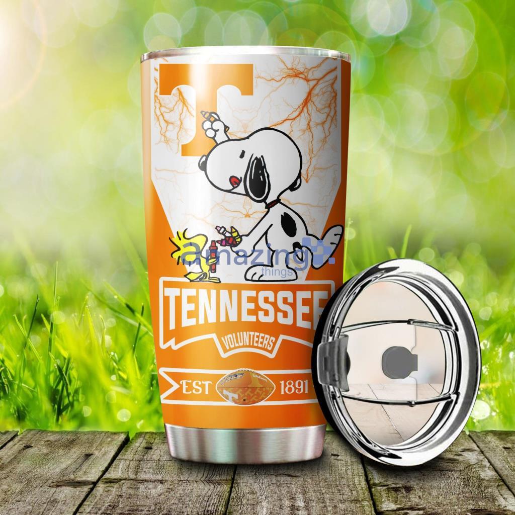 Personalized Tennessee Volunteers Snoopy  Tumbler - 3