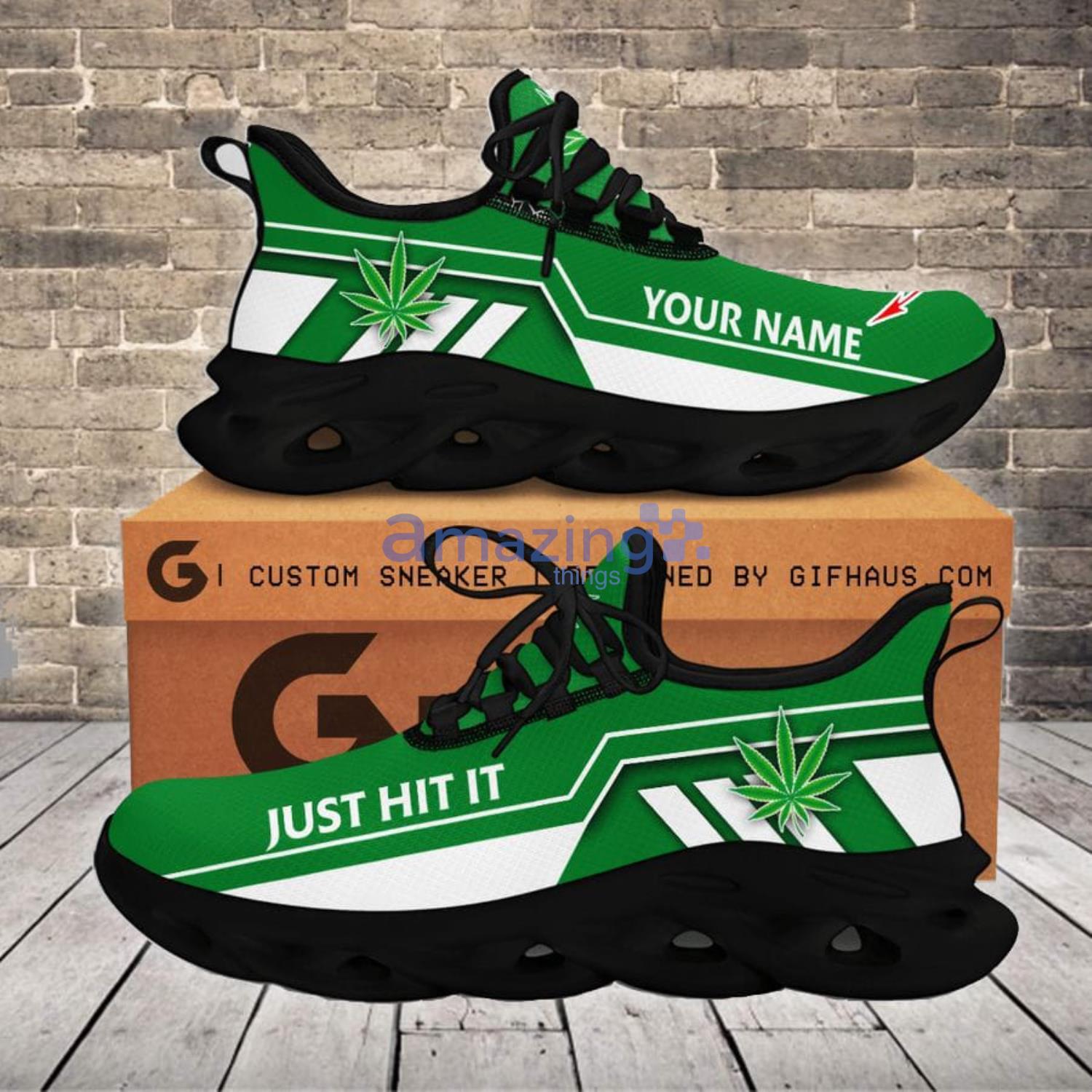 Personalized Weed green just hit it Max Soul Shoes Product Photo 1