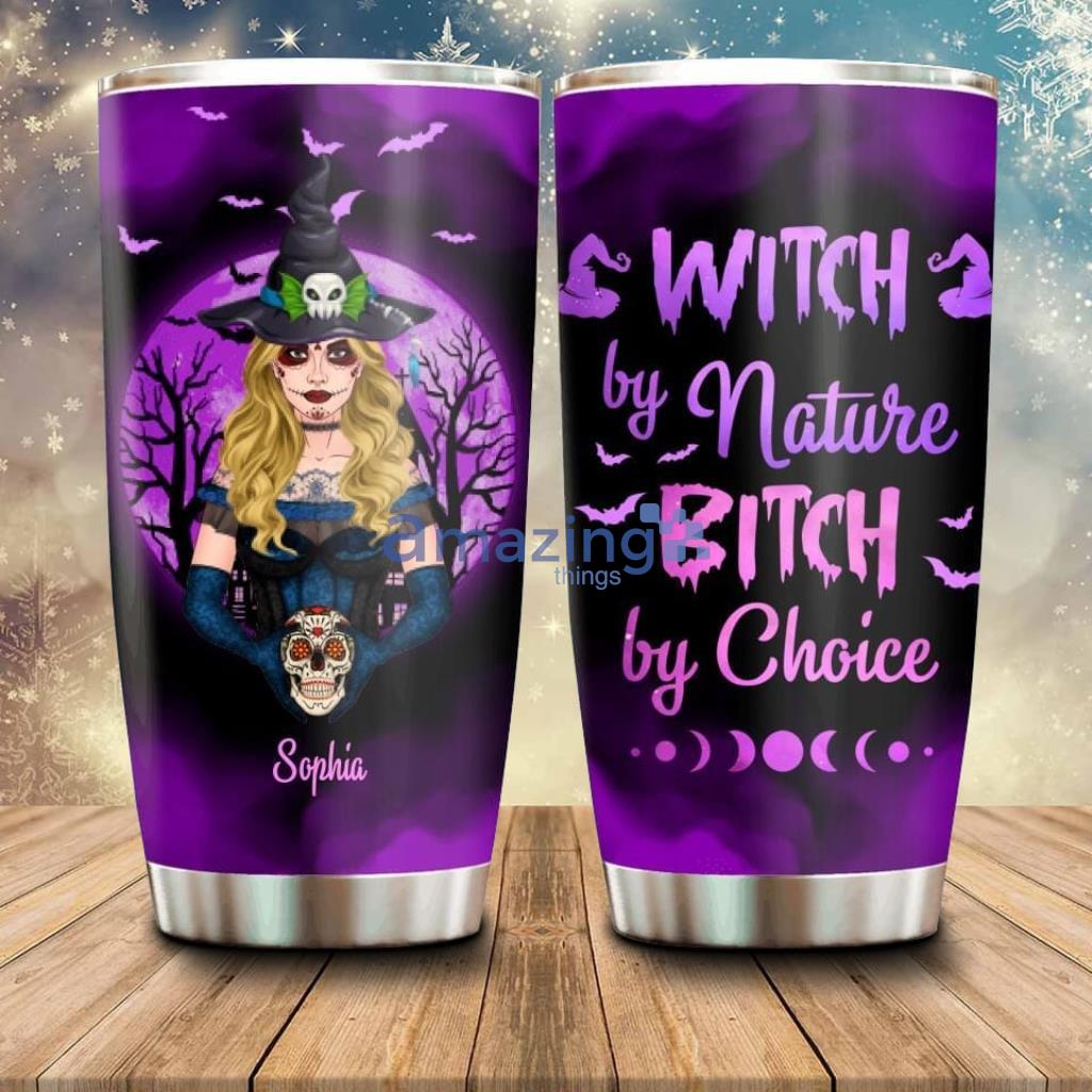 Personalized Witch Friend Tumbler Gift For Halloween Friends Besties - Custom Personalized Witch Friend Tumbler - Upto 3 Girls - Gift For HalloweenFriendsBesties - Witches By Nature_2715