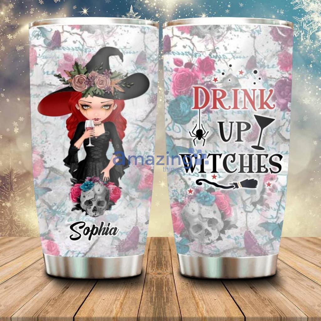 Personalized Witch Tumbler Halloween  Drink Up Witches - Custom Personalized Witch Tumbler - Halloween Gift Idea - Drink Up Witches_5792