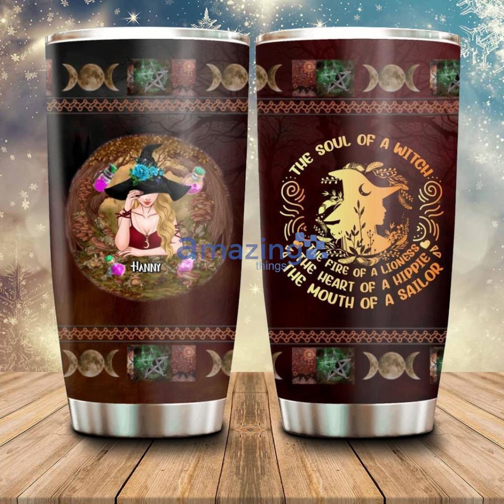 Personalized Witch Tumbler Halloween The Soul Of A Witch - Custom Personalized Witch Tumbler - Halloween Gift Idea For Friends - The Soul Of A Witch_6157