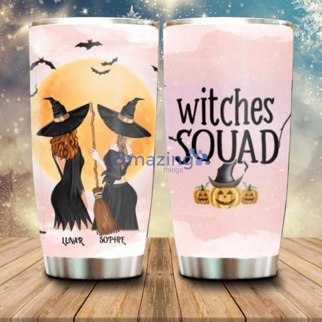 Personalized Witches Tumbler Halloween Gift For Best Friends Wiccan Decor Pagan - Custom Personalized Witches Tumbler - Halloween Gift For Best FriendsWiccan DecorPagan Decor - Witches Squad_9148