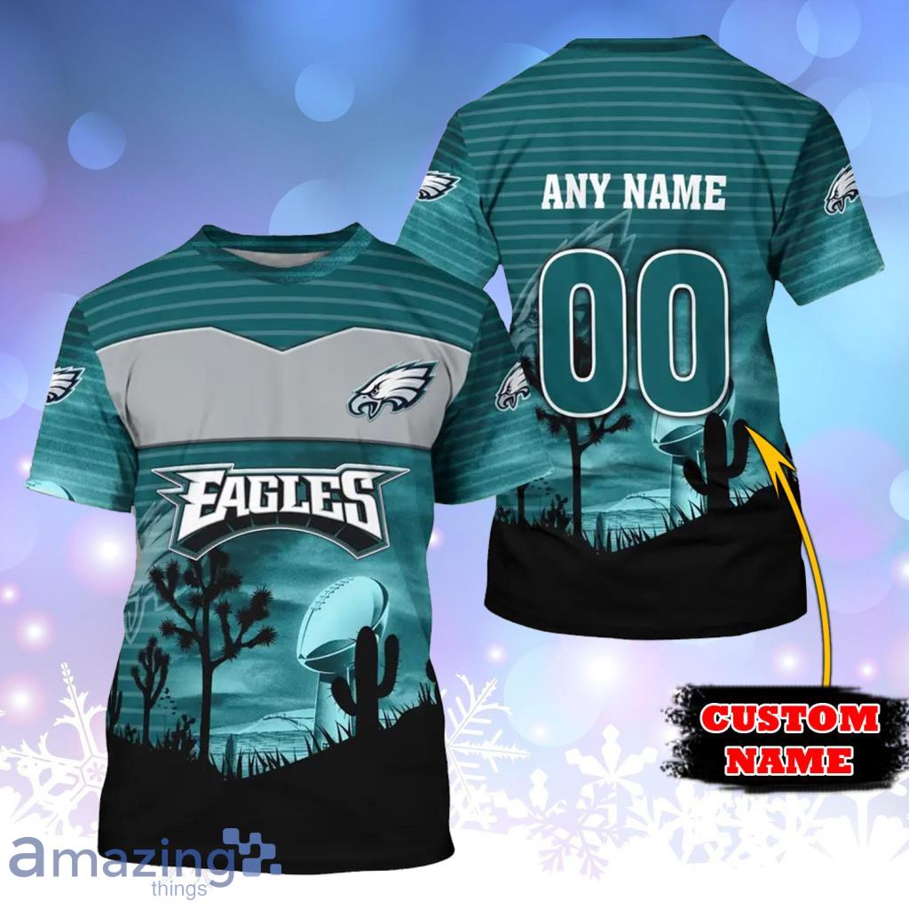 Philadelphia Eagles NFL Symbol All Over Print 3D T-Shirt