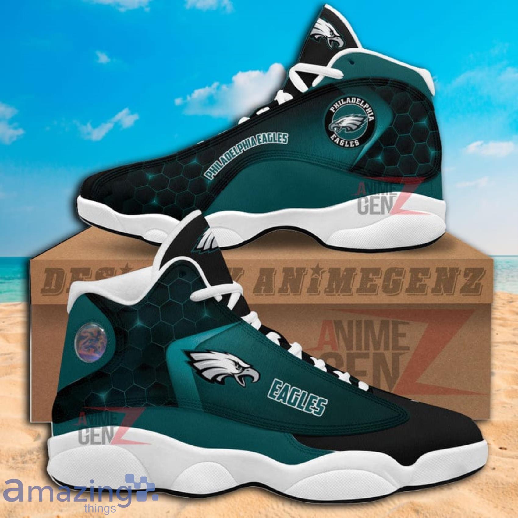 Philadelphia Eagles Air Sneakers NFL Custom Sports Shoes - AnimeGenZ