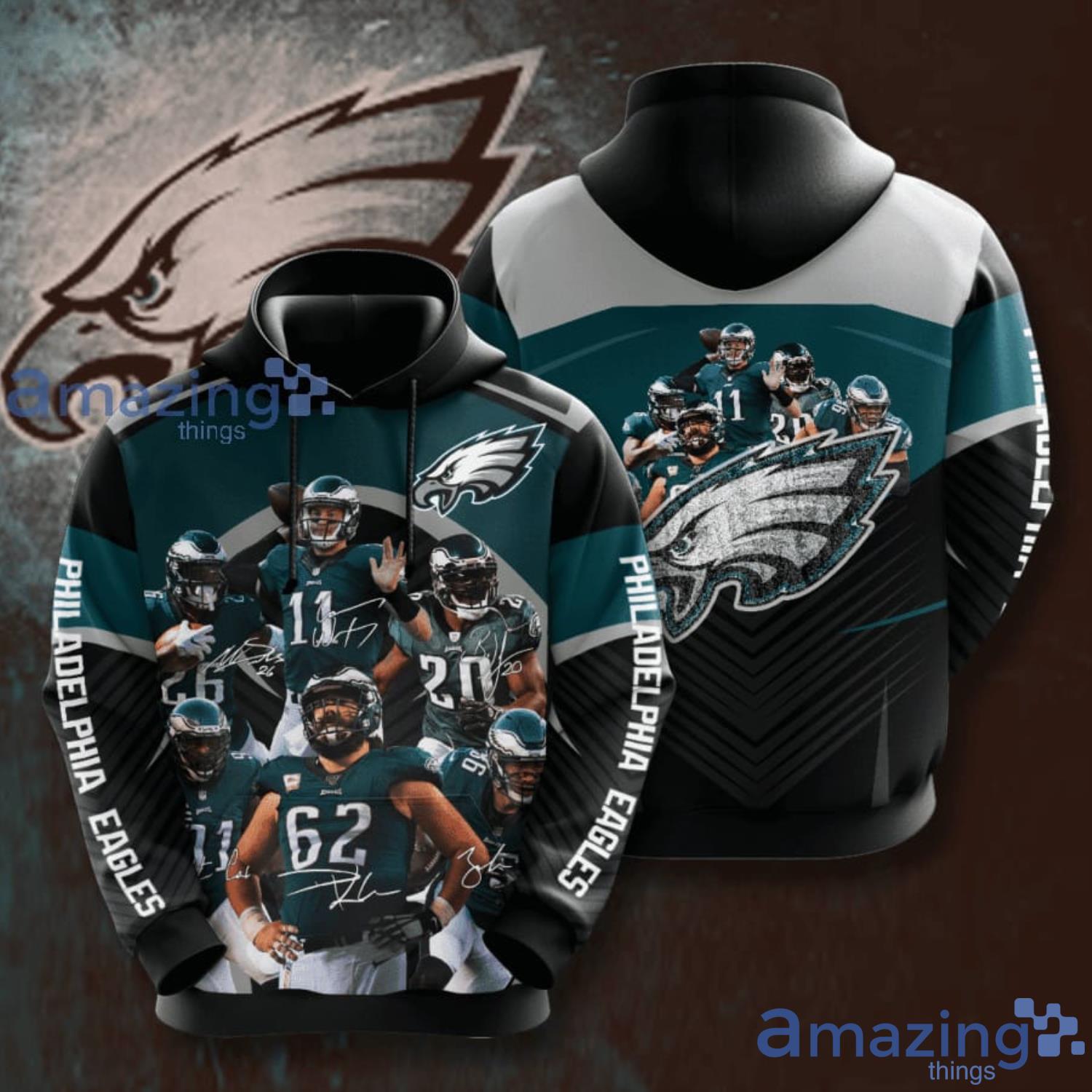 Philadelphia Eagles Power Team 3D Hoodie For Men And Women Product Photo 1 Philadelphia Eagles Power Team 3D Hoodie For Men And Women Product Photo 1