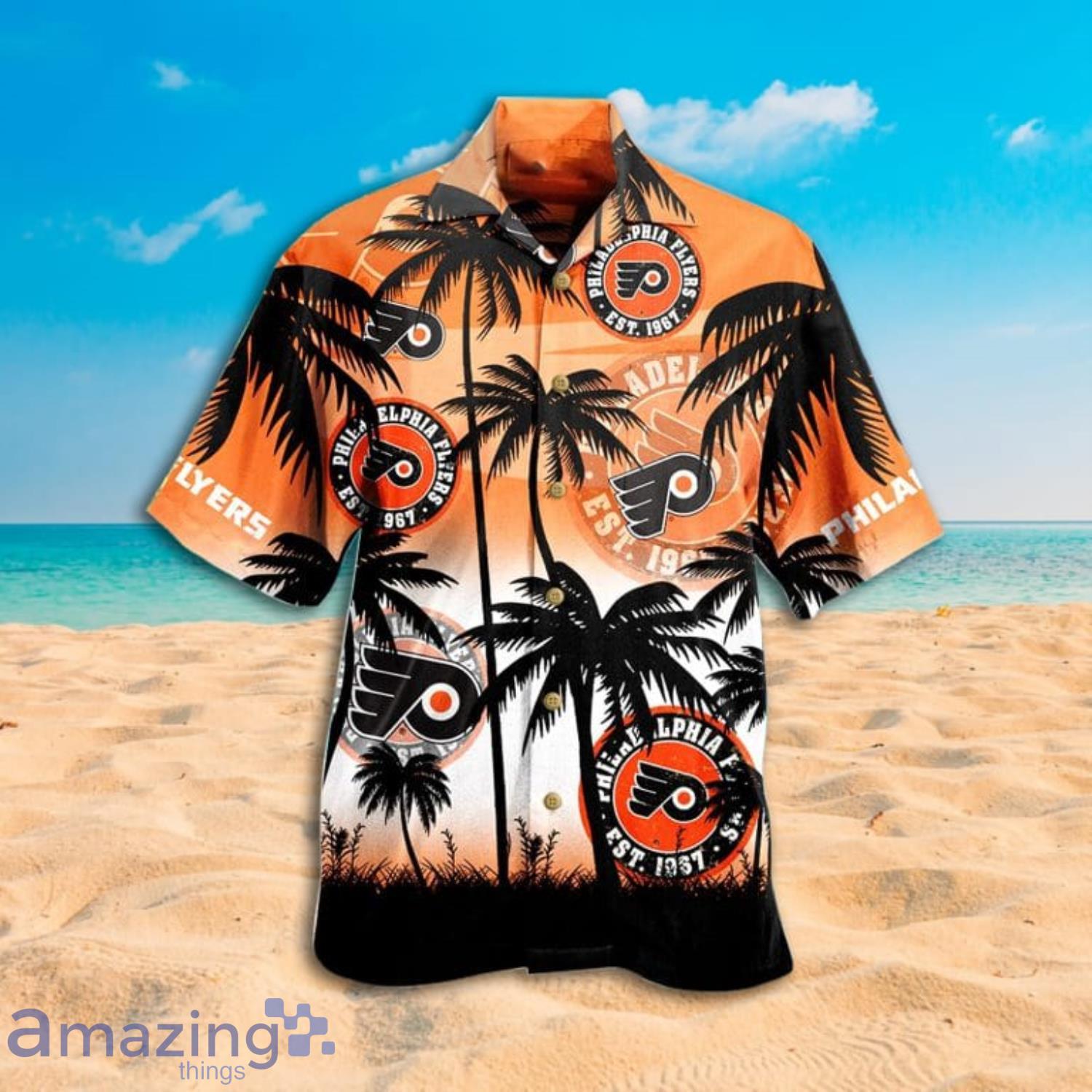 Philadelphia Flyers Palm Tree Hawaiian Shhirt Gift For Fans Product Photo 1