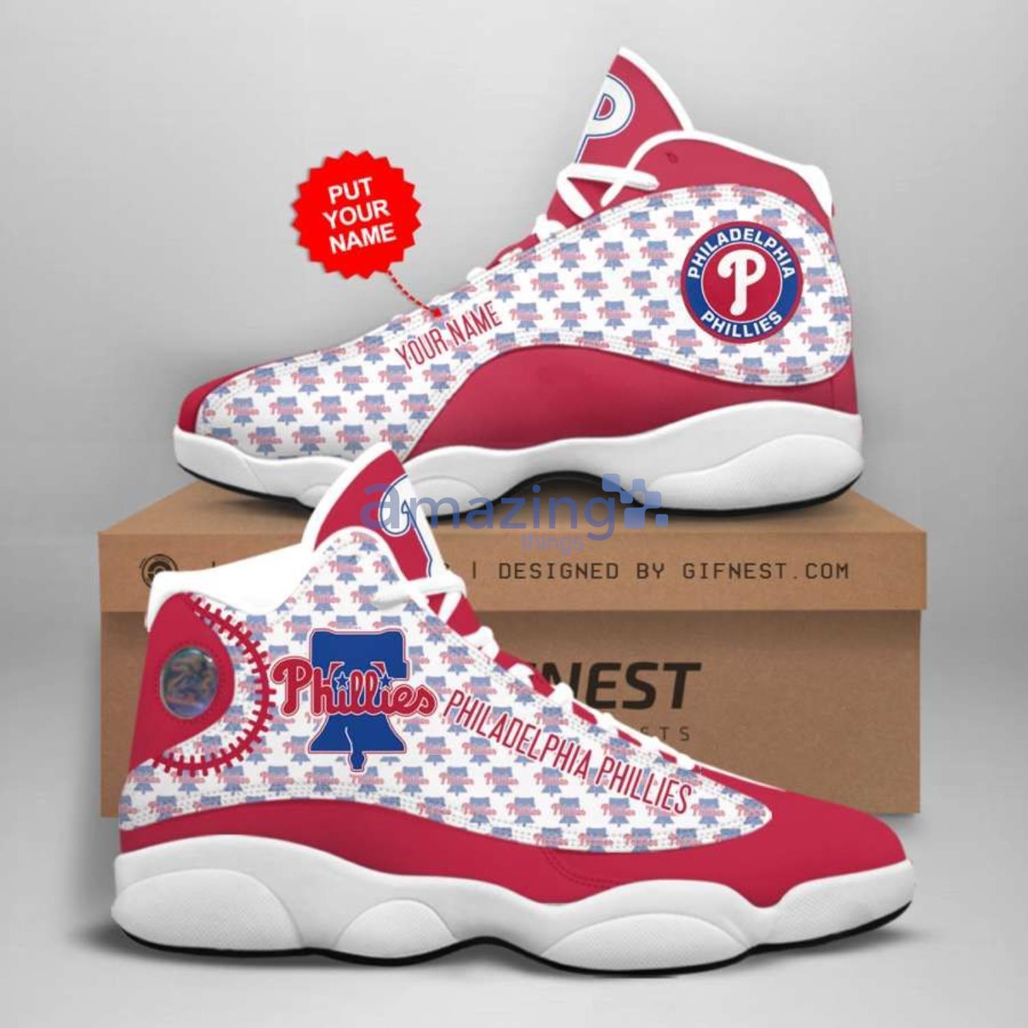 Philadelphia Phillies Custom Shoes Air Jordan 13 Shoes Product Photo 1