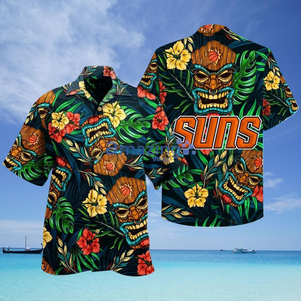 Phoenix Suns NBA Mask Tropical Hawaiian Shirt - Phoenix Suns NBA Mask Tropical Hawaiian Shirt