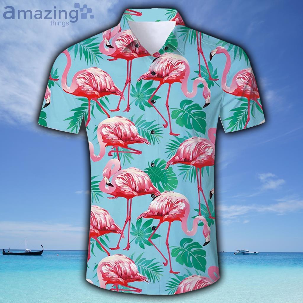 Pink Flamingos Tropical Hawaiian Shirt - Pink Flamingos Tropical Hawaiian Shirt